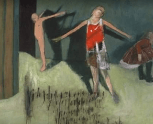 Different art students